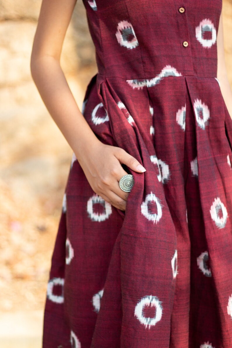 100 percent cotton Handloom Dress Safe clothing Ikat Etsy