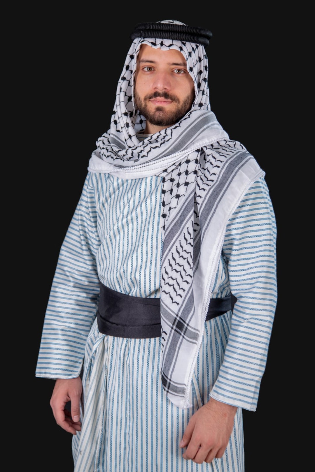 Palestine Shemagh Plus Headband Premium Quality Iqāl Agal Arabic