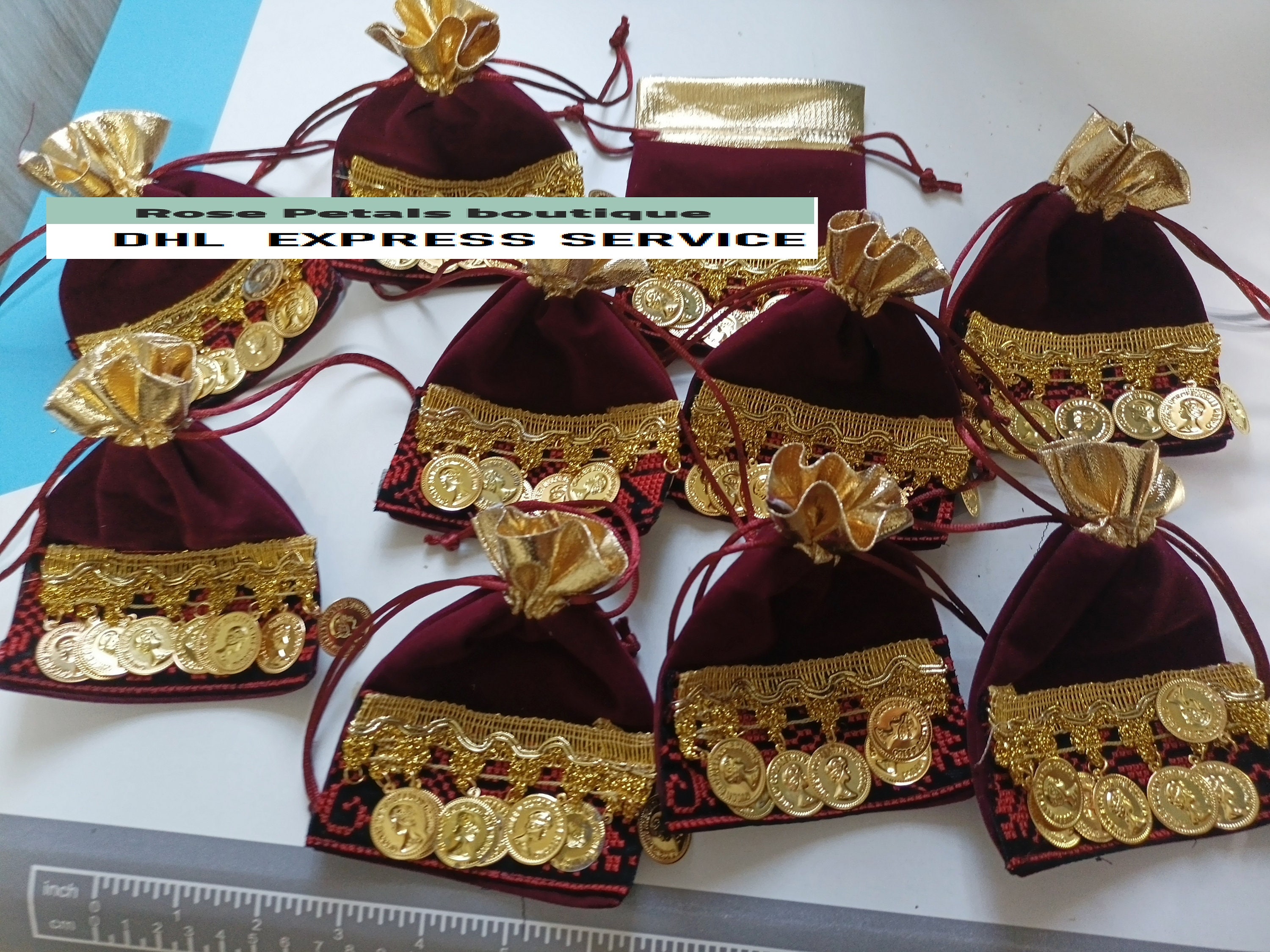 Panier Cœur à Dragées Pour Mariage - Corbeille Dentelle Organza, 37x36x9 Cm, Idéal Cadeau Henné