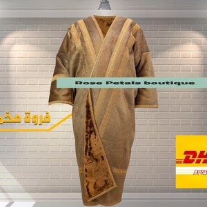 Farwa / Bisht coat fur Warm winter coat ( BRAND NEW ) Unisex /  M, L,xl-3xl Men's Kuwaiti Khaleejy Islamic Arabian Great Quality Farwa