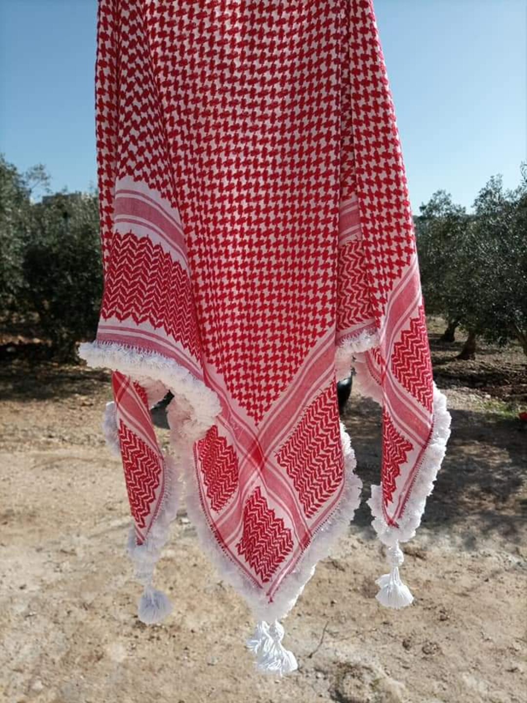 Royal Design Handmade Jordan Shemagh /arabic Scarf /head Dress/ Ghutra