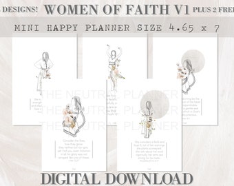 Women Of Faith Planner Dashboard - MINI HAPPY PLANNER - Christian Journal Decoration