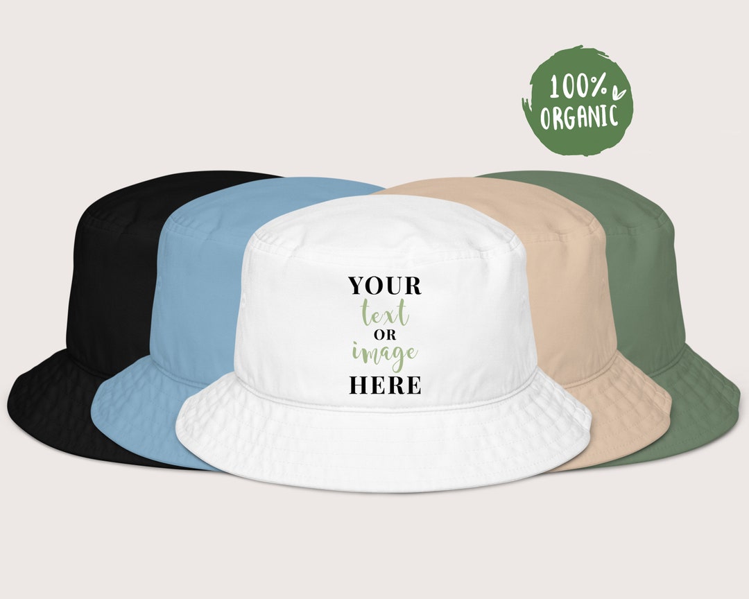 Personalized Bucket Hat, Organic Bucket Hat, Custom Bucket Hat — free download