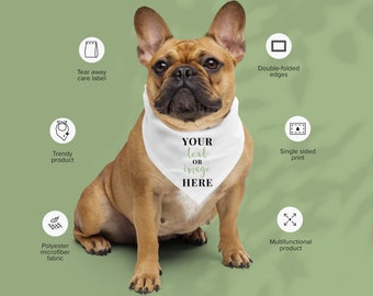 Personalized Pet Bandana, Custom Pet Bandana, Personalized Gift, Gift for Your Pet, Pet Lover Gift, Handmade Pet Bandana, Dog Bandana