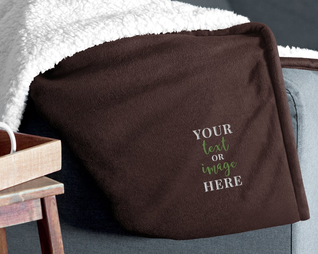 Personalized Sherpa Blanket, Custom Sherpa Blanket, Personalized Gift