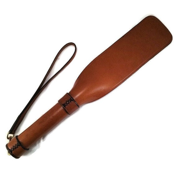 Heavy leather spanker, Leather BDSM paddle