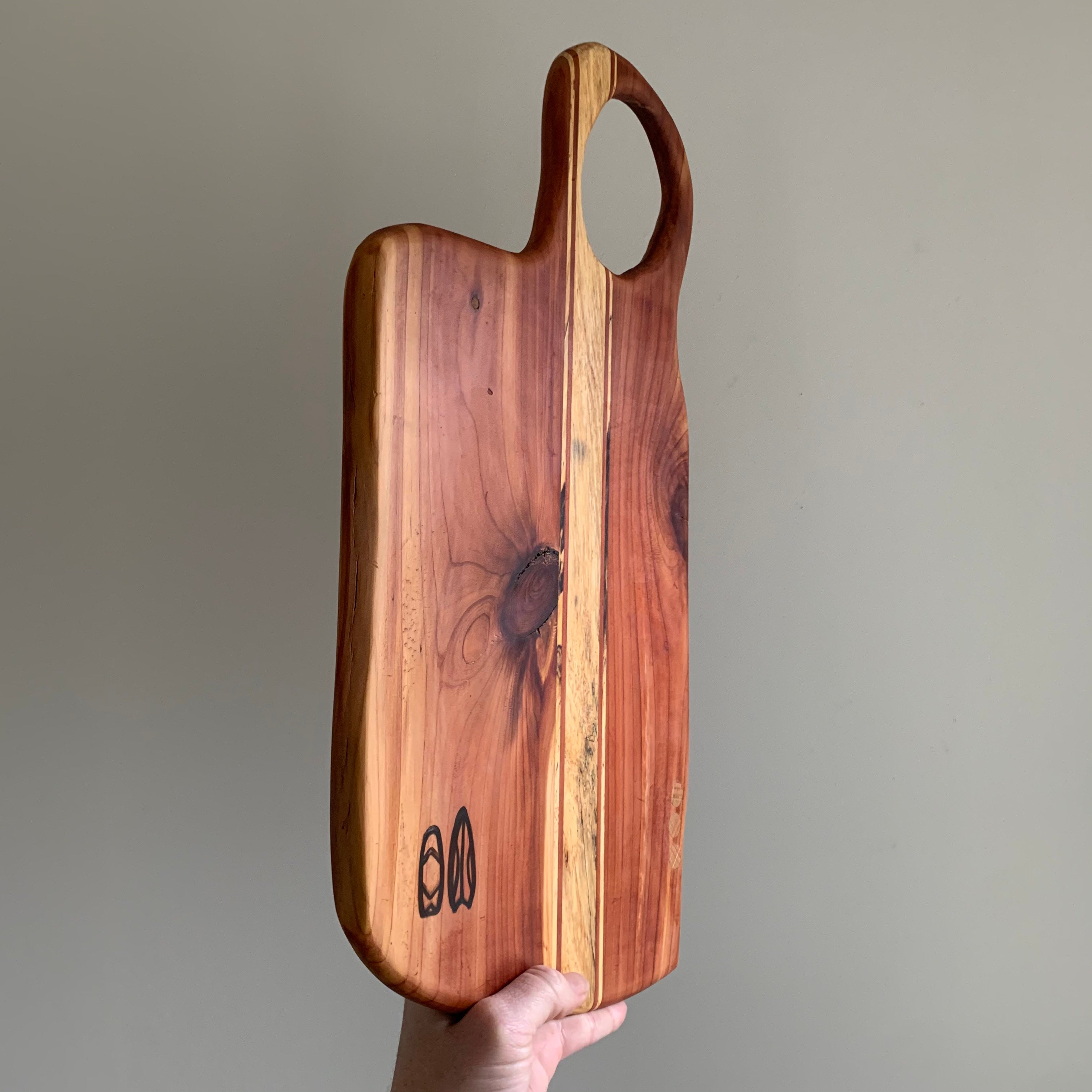 Reclaimed cedar kitchen board / cedar serving board / serving Etsy