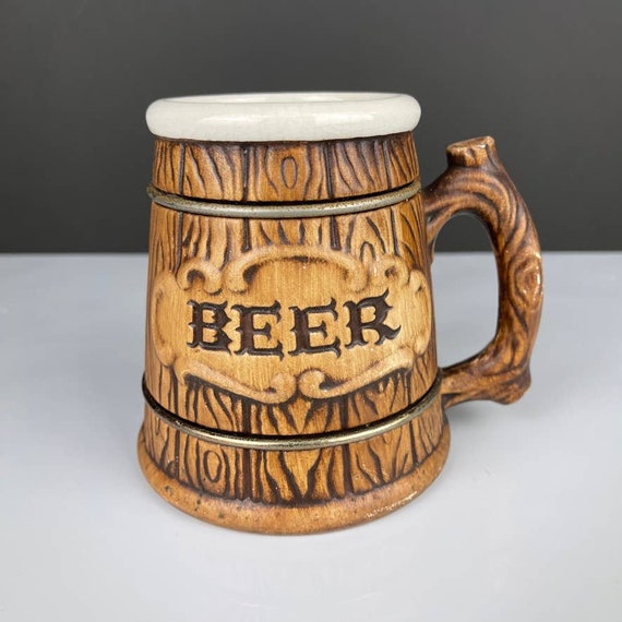 1957 Treasure Craft Pottery Beer Mug Stein Etsy
