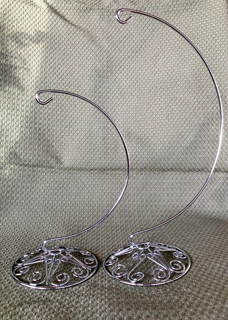 Ornament Stand Silver Etsy