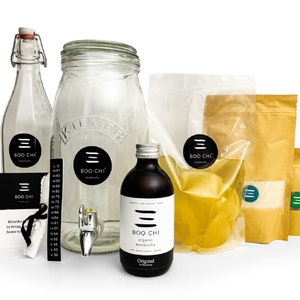 Premium Organic Kombucha Making Kit: 3 Litre (Kilner) Continuous & Batch Brew