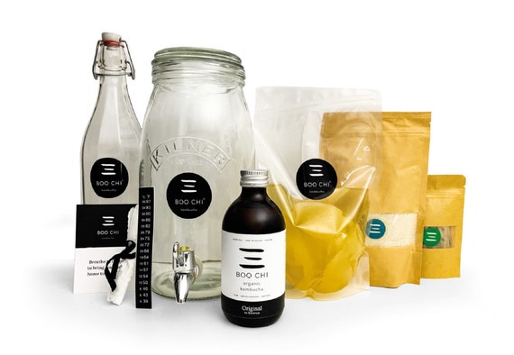 Premium Organic Kombucha Making Kit: 3 Litre kilner Continuous & Batch Brew  