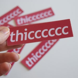 THICC Meme Sticker (3x1in)