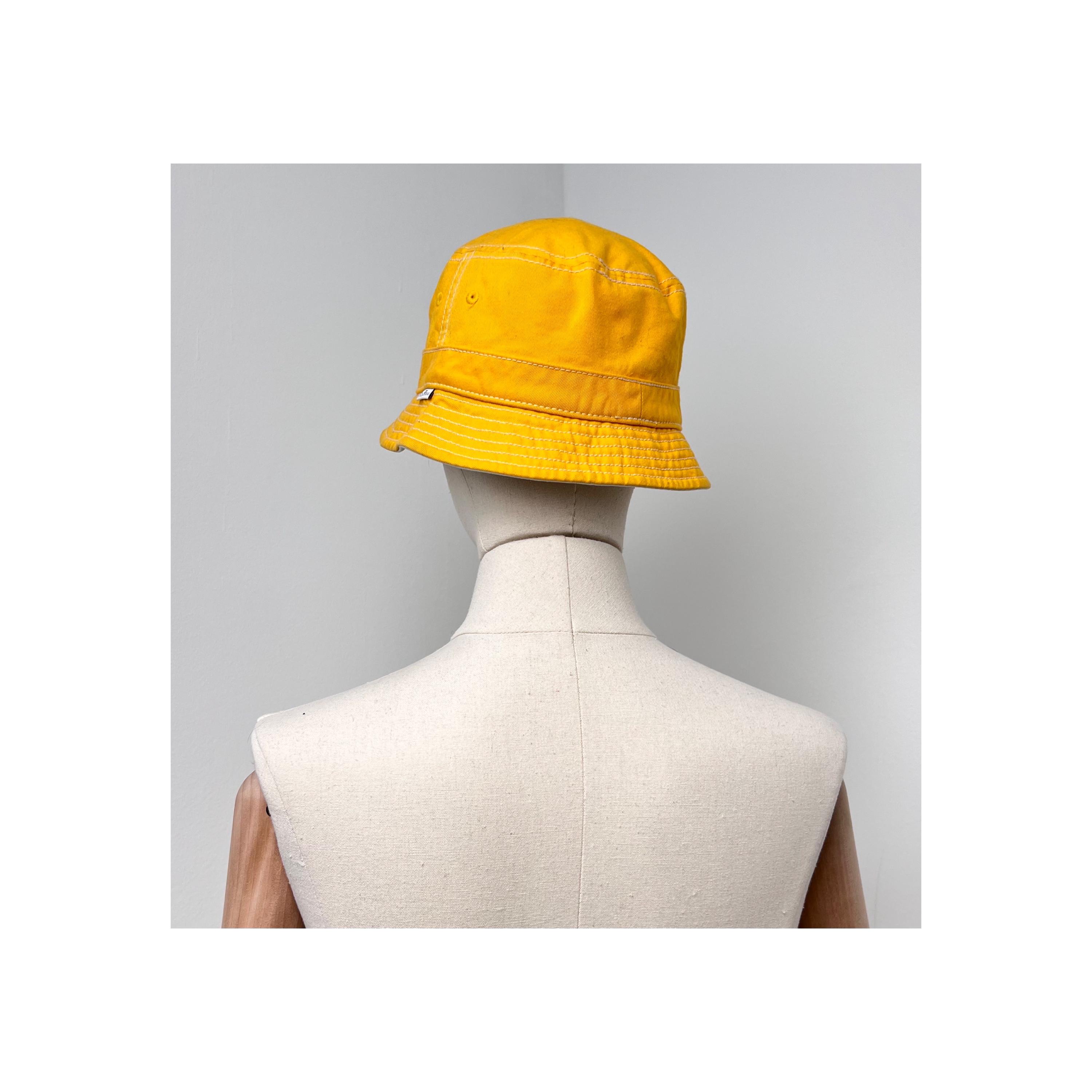 Vintage Yellow Conte of Florence Bucket Hat Size 58 Made in  display picture 1