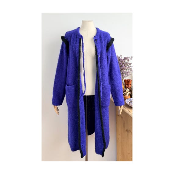 Sonia Rykiel, Sonia Rykiel Vintage 1980s Long Knit Cardigan Coat