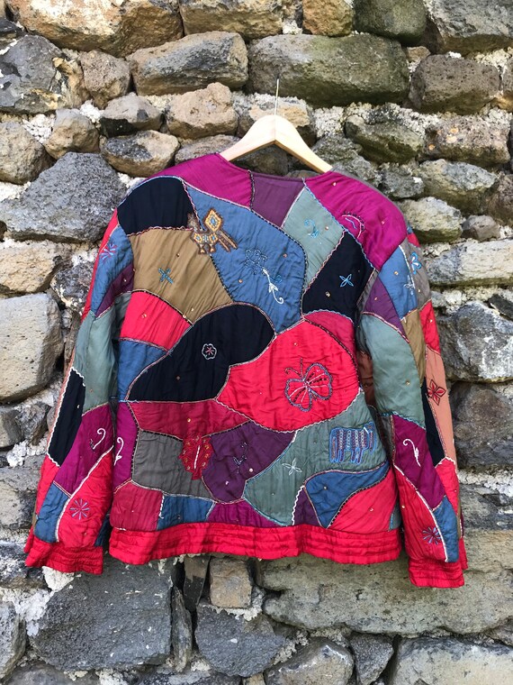 Quilted Patchwork Beaded Vintage Miss 
