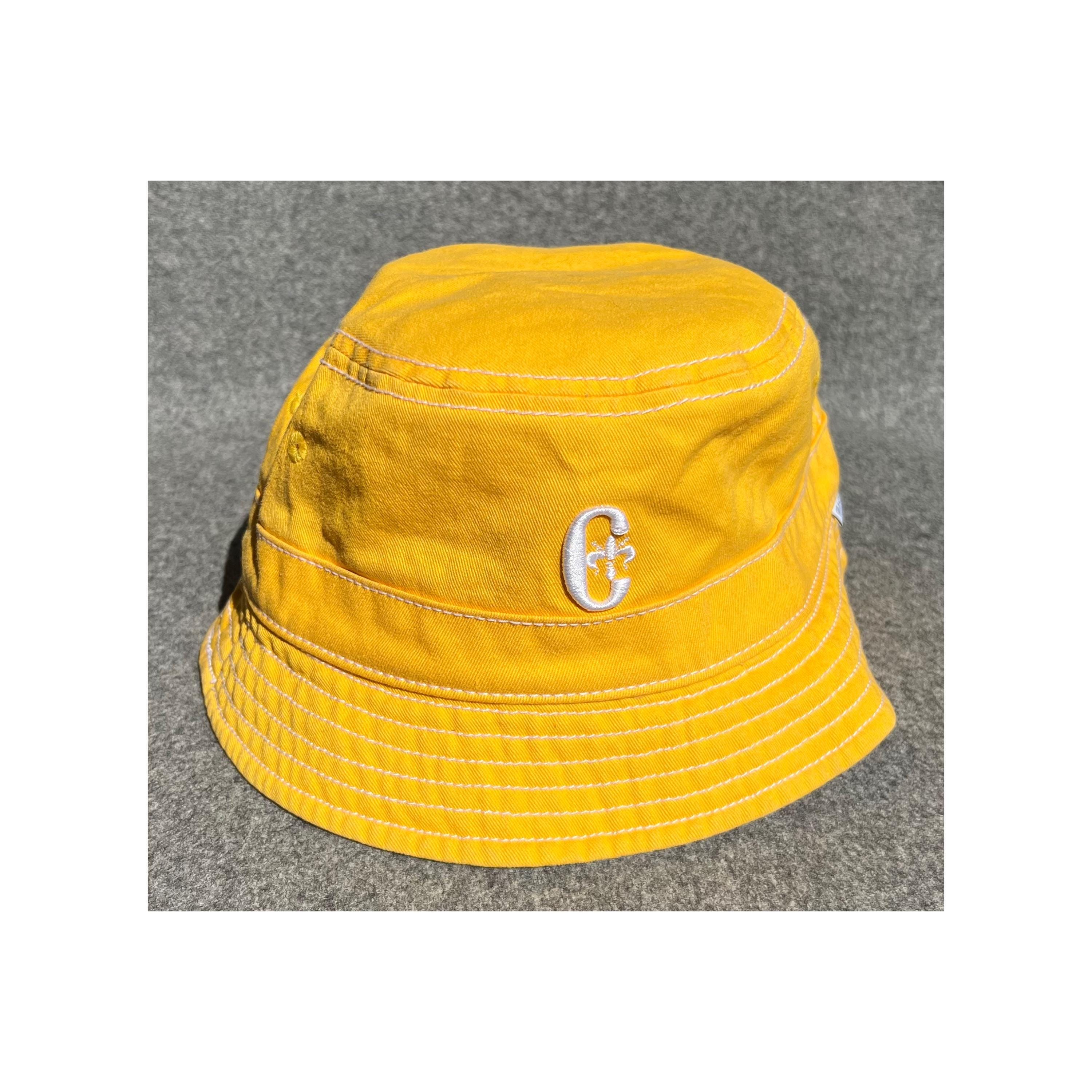 Vintage Yellow Conte of Florence Bucket Hat Size 58 Made in  display picture 3