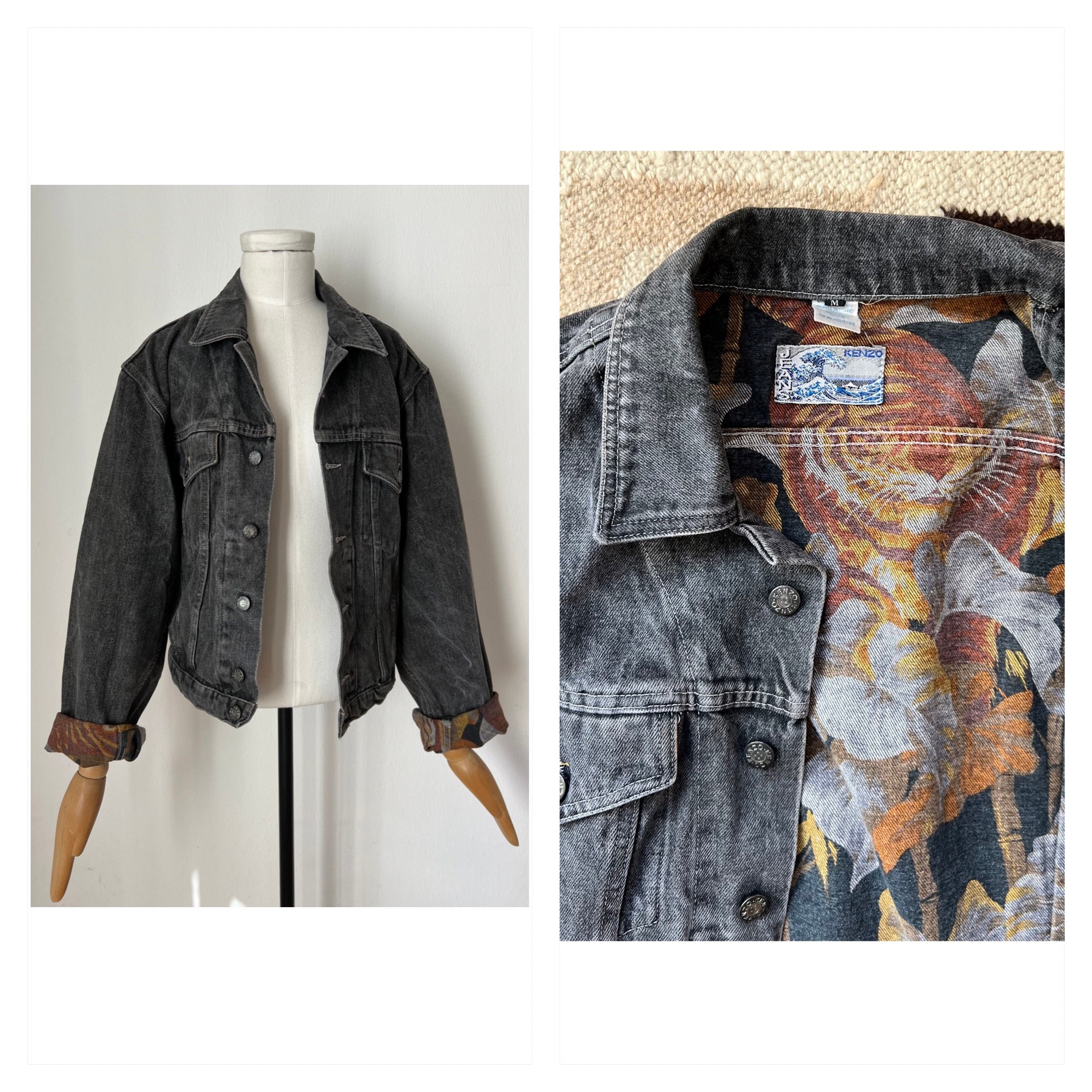 Gaultier Very Rare Dragon Jacquard Denim Jacket -  Sweden