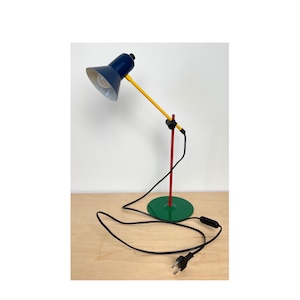 Colorful Desk Lamps Veneta Lumi Italy Vintage 1980s