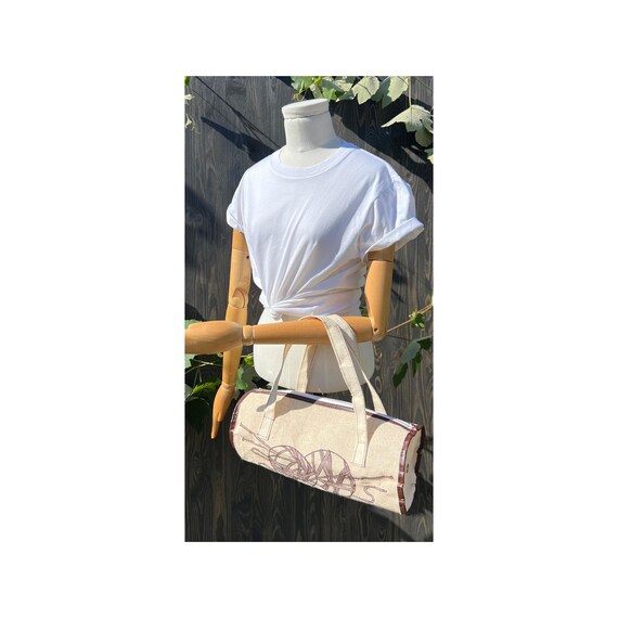 Knitting Accessories Pattern Vintage Handbag - image 2