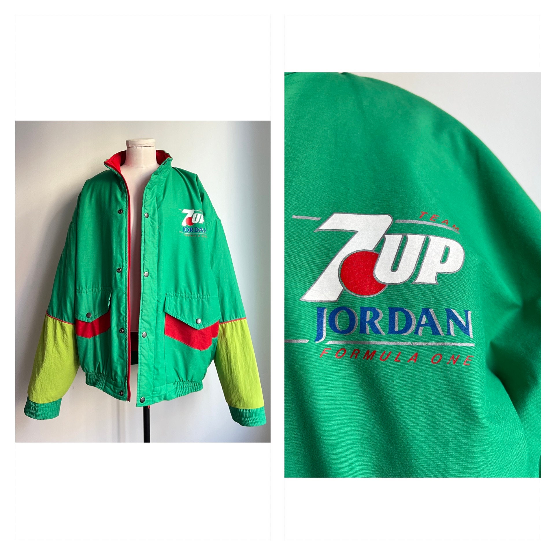7UP Jordan Formula One Vintage Jacket - Etsy 7UP Jordan Formula One Vintage Jacket - Etsy