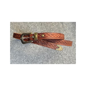 Vintage Brown Hippie Leather Belt