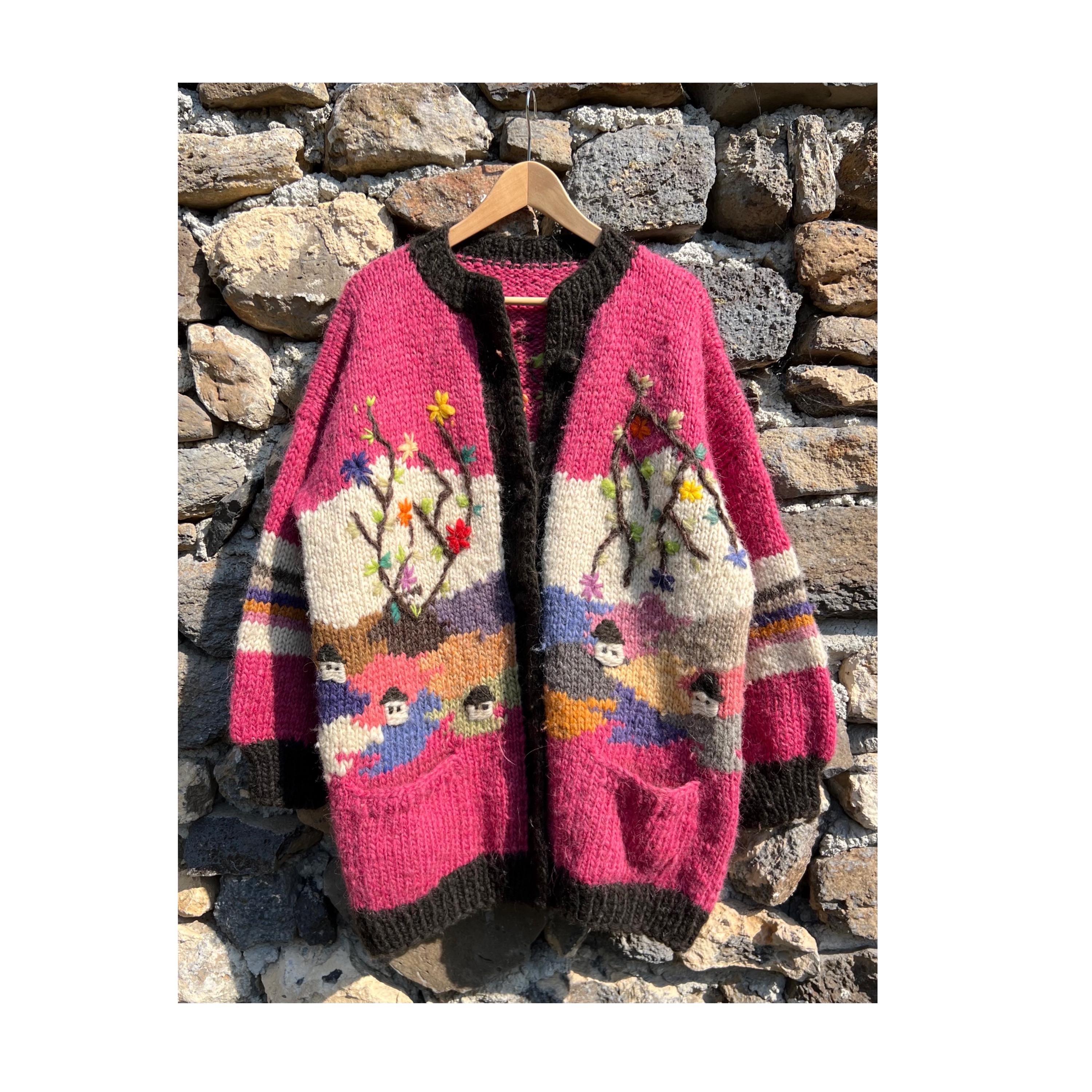 ともっちシロゴイノハンドメイド　ニット　ウール　Sirogojno Sirogojno sweater - Etsy 日本