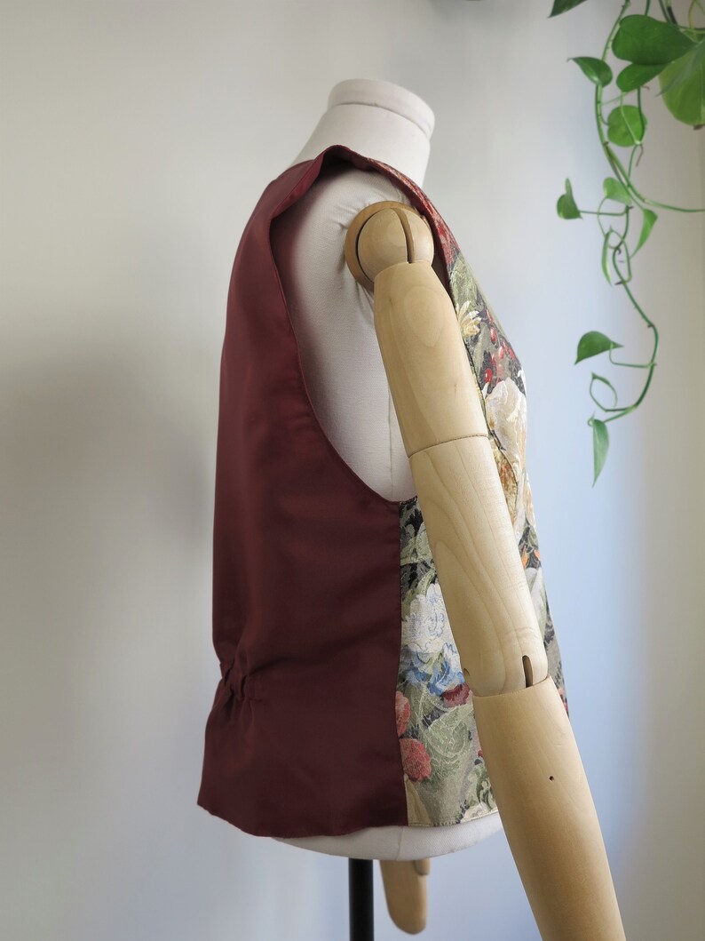 Vintage Floral Patterned Classic Vintage Vest