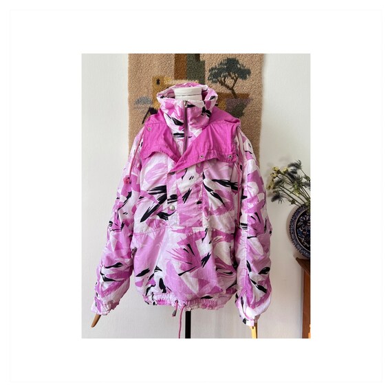 Pink camo ski jacket shop