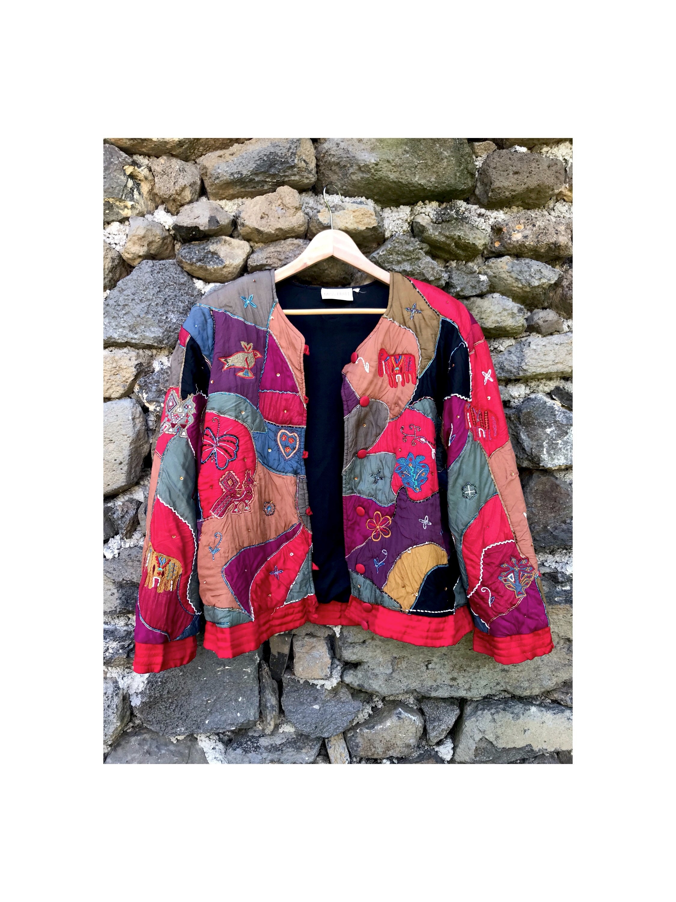 Quilted Patchwork Beaded Vintage Miss 