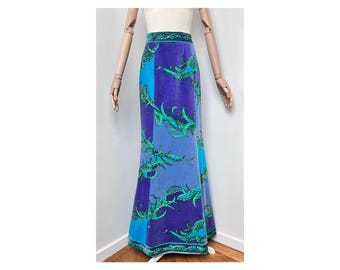 エミリオ・プッチ ヴィンテージ 60年代 ベルベット マキシスカート