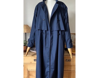 Vintage Blue Avalon Trench Coat