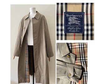 vintage Burberrys Brühl and Söhne beige trench classique XL