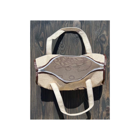 Knitting Accessories Pattern Vintage Handbag - image 7