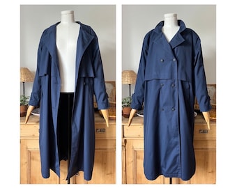 Trench-coat Avalon bleu vintage