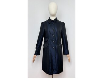 Cheap and Chic by Moschino Vintage Black and Blue Rayon Jacket