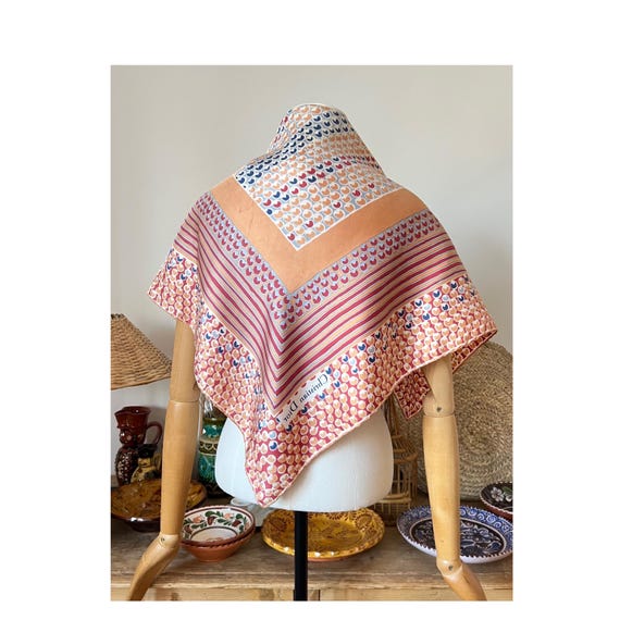 Vintage Geometric Patterned Christian Dior Silk Scarf - Etsy