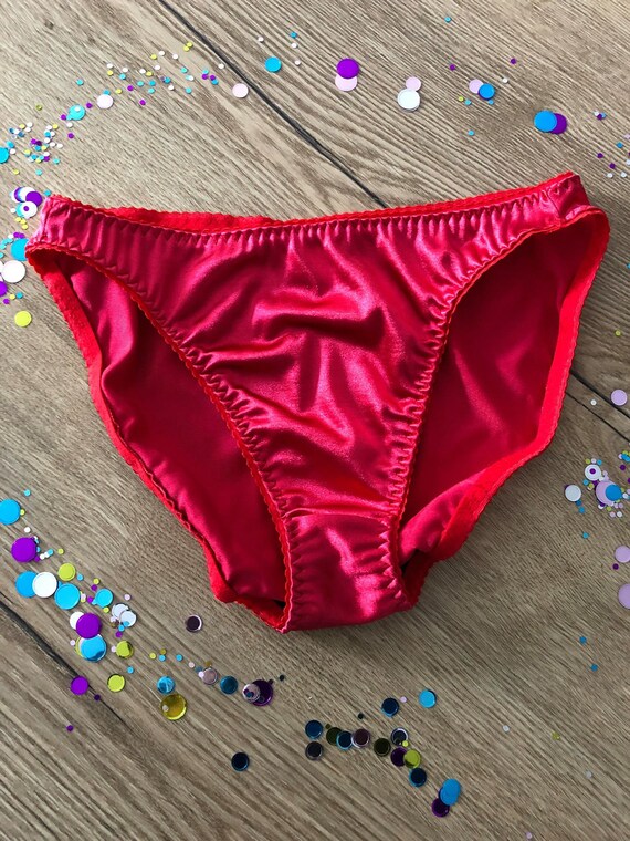 Stretch Satin Panties/High Cut Thinner Sides Little Red Etsy