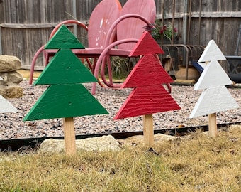 6 Piece Rustic Christmas Tree Set