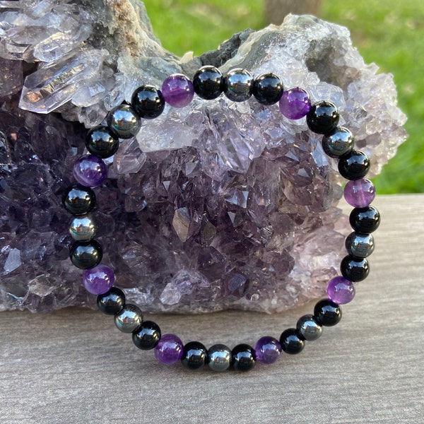 Hematite Bracelet - Etsy