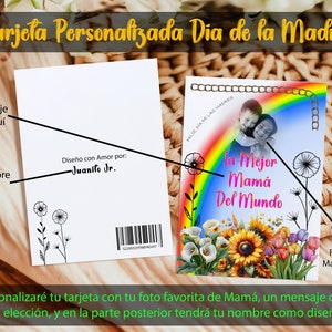 Tarjeta Día de la Madre - Tarjeta Personalizada - Download digitaal voor afdrukken
