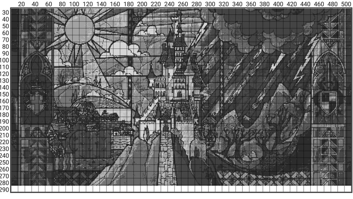 Beauty and the beast castle PDF | Etsy