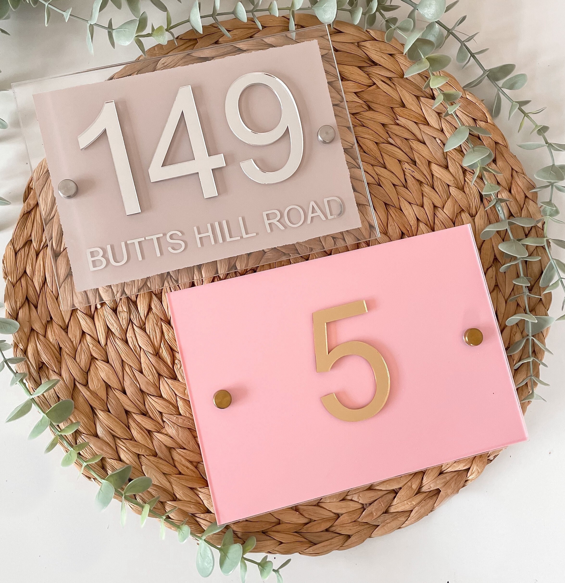 House Door Sign Personalised House Sign Acrylic House Sign Etsy UK