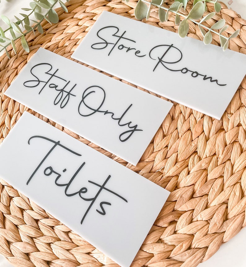 Business Door Signs Acrylic Door Signs Business Room Sign Etsy UK