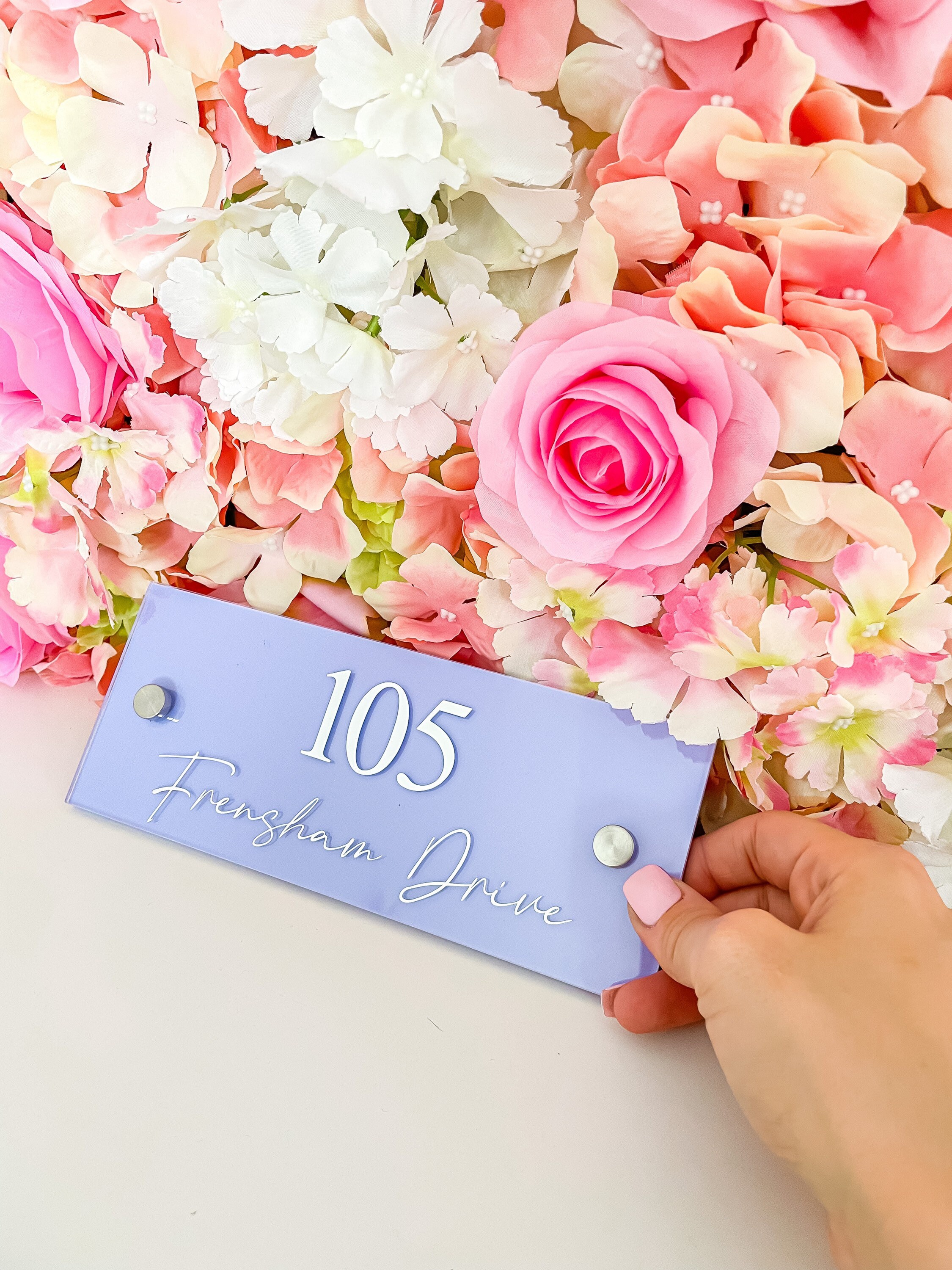 House Number Acrylic Door Signs Front Door Number Sign Etsy UK