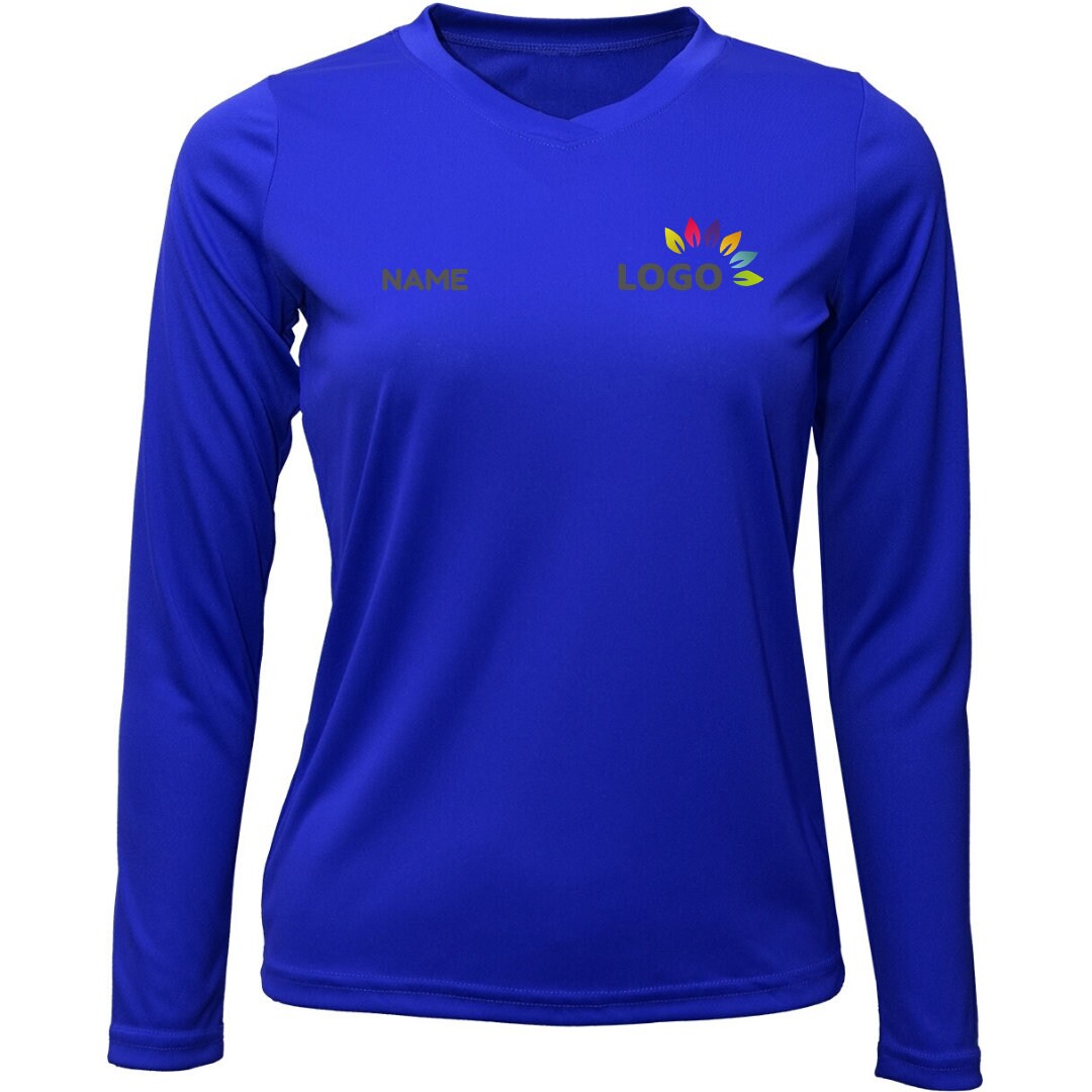 Dri-Fit long-sleeve embroidered tee | Etsy