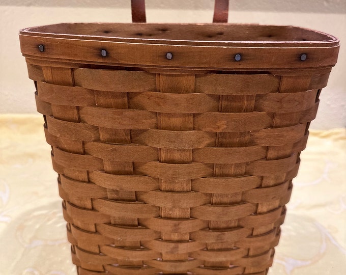 Vintage Longaberger Tall Key Basket, 1986 Etsy