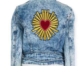 Vintage Acid Wash Denim Jacket