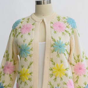 Jackie cardigan sweater deals in floral embroidery