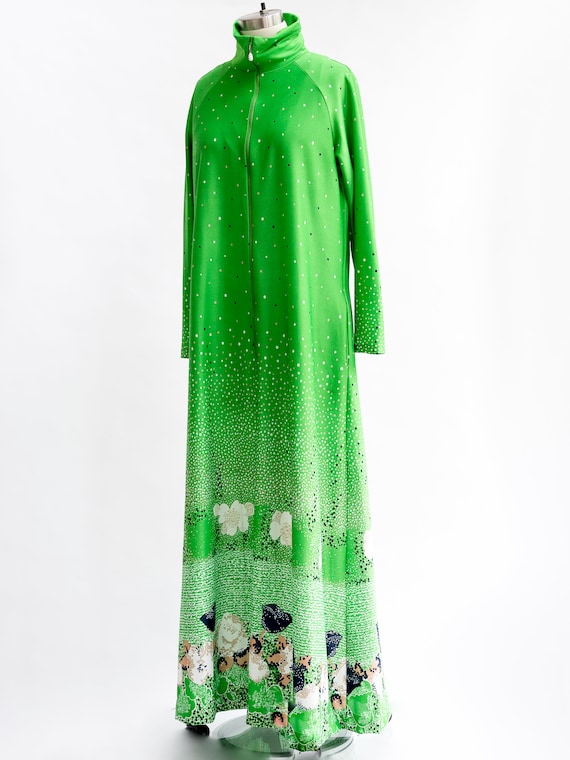 Vintage David Brown caftan, kaftan dress from the… - image 2