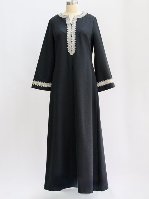 Handmade vintage kaftan, caftan from the 1970s in… - image 9